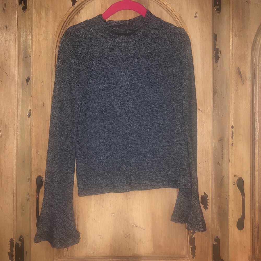 Bailey’s Blossoms Knit Bell Sleeve Sweater